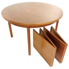 Table with rounded sides is small round extending dining table, table dark stained oak or modern farmhouse style dining tables are perfect styles and character free shipping. Danish Round Extendable Teak Dining Table 1960s Midcentury Vintage At 1stdibs