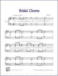 Bridal Chorus Free Easy Harp Sheet Music Digital Print Bridal Chorus Sheet Music Piano Sheet Music