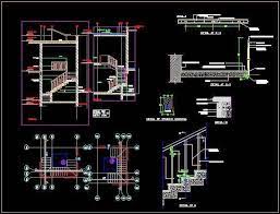You can check this library of detail drawings quickly and grab what you need for your plans. Staircase Design And Railing Detail Staircase Design Handrail Design Railing