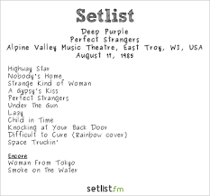 In paris, france (since 2016); Deep Purple Setlist 1985