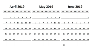 2019 Q2 Printable Calendar December Calendar June 2019 Calendar Calendar Printables