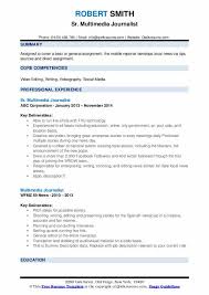 Check spelling or type a new query. Multimedia Journalist Resume Samples Qwikresume