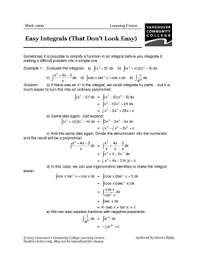 Our downloadable and printable calculus worksheets cover a variety of calculus topics including limits, derivatives, integrals, and more. Vcc Lc Worksheets Math Calculus