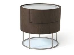 Hooker's selection of traditional and contemporary nightstands will keep your books, lamps, and knickknacks within easy reach as you lay down for give your home a shot of style with our living room furniture. Round Oak Bedside Table With Drawers With Built In Lights Shanghai Misuraemme