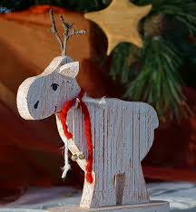 Deko Elchfigur Holz Deko Holz Handarbeit