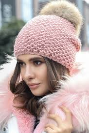 Fur Pom Pom Slouchy Beanie Fleece Lined-pom Pom Slouchy Beanie-big Pom Pom  Hat-christmas Gift for Wife-pompom Hat-gray Slouchy Beanie