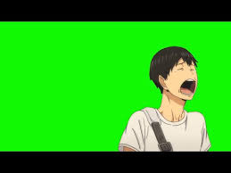 Kageyama Yawning Haikyuu Green Screen Youtube