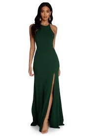 Black And Green Wedding Dress Pin By Shaley Wellmann On Future Wedding Green Formal Dresses Hunter Green Bridesmaid Dress Black Tie Wedding Guest Dress