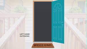 Experience the beauty and warmth of wood with a screen door. Left Hand Outswing Door Youtube