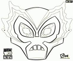 Select from 35870 printable crafts of cartoons, nature, animals, bible and many more. Big Chill Mask Ben 10 Ultimate Alien Coloring Page Printable Game