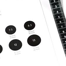 (attention!) there is a golden line at the very top to start measures from. How To Measure Your Ring Size
