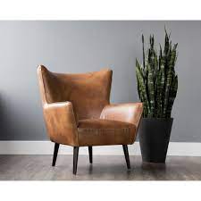 luther occasional chair tobacco tan leather chair living room brown leather chairs leather accent chair