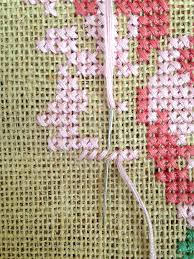 Looking for your next counted cross stitch project? Rose Cross Stitch Burlap Bag Tutorial The Polka Dot Chair