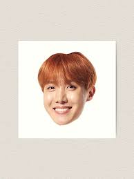 J Hope Head Art Print