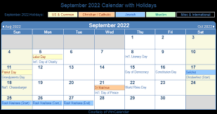 Print Friendly September 2022 Us Calendar For Printing