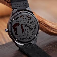 Birthday Gifts For Dad From Son Quotes Son Dad Always Remember Wood Watch Dad Quotes Baby Love Quotes Wooden Watch Engraved