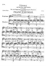 Compositions that are assigned this number include: Litany D 343 By F Schubert Sheet Music On Musicaneo