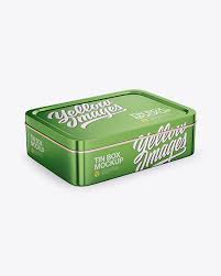 Very simple edit with smart layers. Metallic Tin Box Mockup Half Side View High Angle Shot Psd Template All Free Mockups