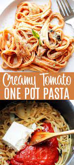 This Creamy Tomato Pasta Recipe Is An Easy 20 Minute Meal That Pairs Perfectly With Chicken In 2021 Easy Pasta Recipes Quick Creamy Pasta Recipes Creamy Tomato Pasta