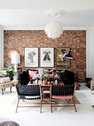 Geometric shapes and floral wall designs, squares or circles look beautiful on painted old brick wall and can attractively blend with your home furnishings and interior decorating ideas. 43 Trendy Brick Accent Wall Ideas For Every Room Digsdigs