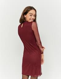 Bonprix ti offre abiti in pizzo a. Vestito Bordeaux Trasparente Tally Weijl Online Shop
