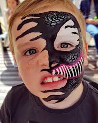 venom face paint superhero face painting face painting halloween face painting halloween kids
