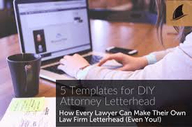 See step by step instructions for including your own graphics or logo. 5 Templates For Diy Attorney Letterhead Black Fin