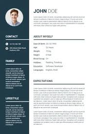 Your education (and major if relevant). Online Biodata Maker Biodata Format Photoadking