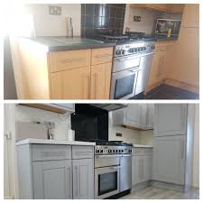 Before After Colourfull Kitchens In Lancing West Sussex Kitchen Furniture Kitchen Kitchen Spray