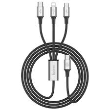 Buy Baseus Rapid Cable 3 In 1 Usb Type C To Usb Type C Lightning Micro Usb 1 2m Powerplanetonline