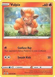 The original text of this card states whenever you attach an energy card from your hand to 1 of your pokemon, remove 1 damage counter from that pokemon,. Vulpix Swsh02 Rebel Clash Pokemon Tcgplayer Com
