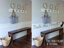 The auguste is a 5 t bench which is the larger of the two august benches and is very accommodating for many uses. An Organized Welcome Diy Entryway Benches With Space Savvy Brilliance
