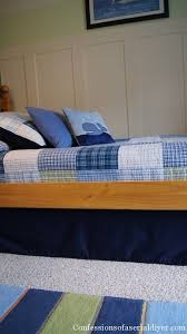 To put a bedskirt on a bed with sides. How To Fake A Flawless Bedskirt Confessions Of A Serial Do It Yourselfer