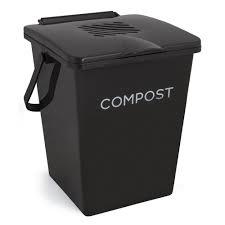 They won't be able to hold large amounts of compost, but it's one way to get started. Tumbleweed Organi 2 Gal Kitchen Compost Collector Bin Caviar The Home Depot Canada