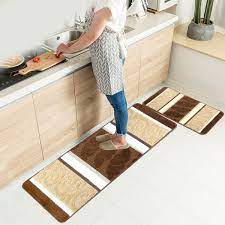 Our stylish runners are durable, easy to clean, and. Hebe Kitchen Rugs Set 2 Piece Machine Washable Non Slip Kitchen Mats And Rugs Runner Set Rubber Backing Indoor Outdoor Entry Floor Carpet Door Mat Runner 18 X47 18 X30 Brown Amazon Com Au Home