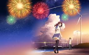 Uchiage Hanabi Shita Kara Miru Ka Yoko Kara Miru Ka Ending Firework Anime Wallpapers Top Free Firework Anime Backgrounds Wallpaperaccess