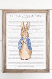 Set Of 2 Free Peter Rabbit Wall Art Prints Rabbit Wall Art Peter Rabbit Nursery Peter Rabbit
