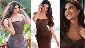 Jacqueline Fernandez in a Chocolate Brown Bodycon Dress is Here to Dazzle  You