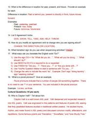 Review videos page 1 page 2 page 3 page 4 wed 11/14: Signing Naturally Unit 5 Final Test And Answer Key By I Think I Can Pah