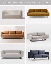 Couch Potato 16 Stylish Modern Sofas Under 1 000 In 2020 Modern Couch Modern Sofa Modern Sofa Designs