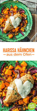 Wurziges Ofen Harissa Hahnchen Rezept Hellofresh Rezept Fleisch Gerichte Rezepte Afrikanische Gerichte