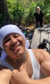 Bike ride through the pines to catch the football game