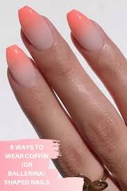 8 ways to wear coffin or ballerina shaped nails nails coffin shape nails ballerina nails