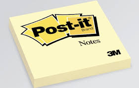 [Picture of 3in square Post It Note Pad]
