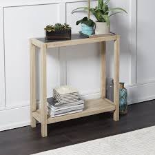 Hummel Wood Rectangle Slim Console Table In 2020 Slim Console Table Console Table Furniture