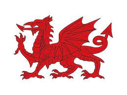 En galés esta bandera se llama y ddraig goch («el dragón rojo»). Dragon Gales Buarda Pampa Bandera De Gales Banderas Del Mundo Banderas De Europa