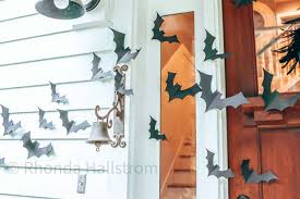 This decoration is designed for halloween and has been designed with their custom and traditional icons. Halloween Bat Porch Decor With Printable Hallstrom Home