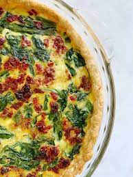 Spinach Quiche With Sun Dried Tomatoes Healthy Quiche Recipe Bloom Recipe In 2021 Quiche Recipes Healthy Tomato Healthy Recipes
