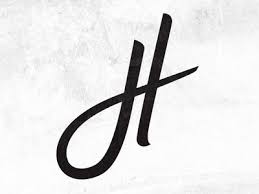 Cursive Letter H Cursive Letters Letter H Design Lettering Design