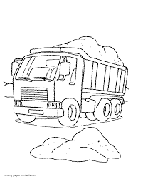 Present cars differ from the ancestors in the bigger power and high efficiency. Construction Truck Coloring Page Coloring Pages Printable Com